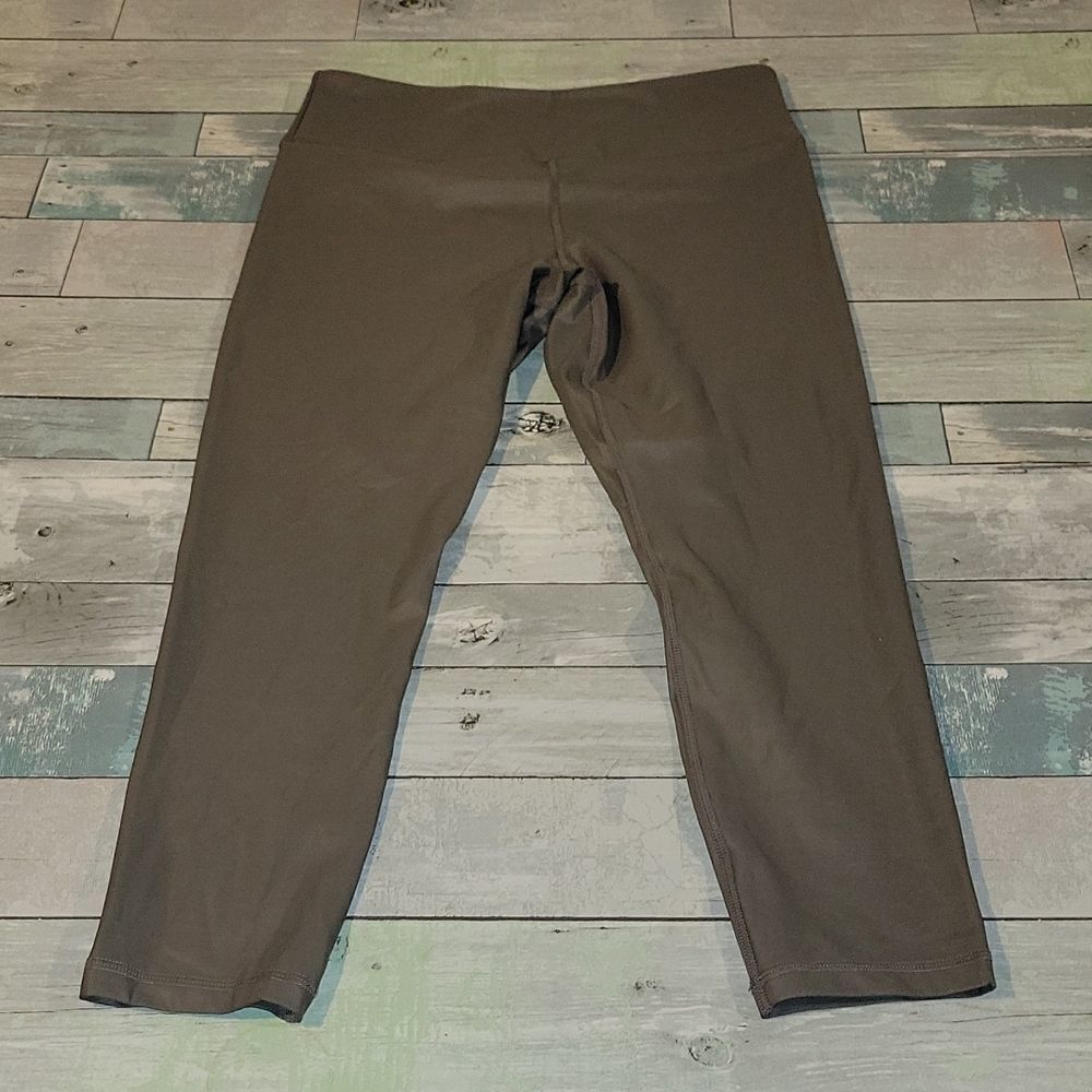 Gray Zyia Active Workout Pant Capri Leggings sz 14-16